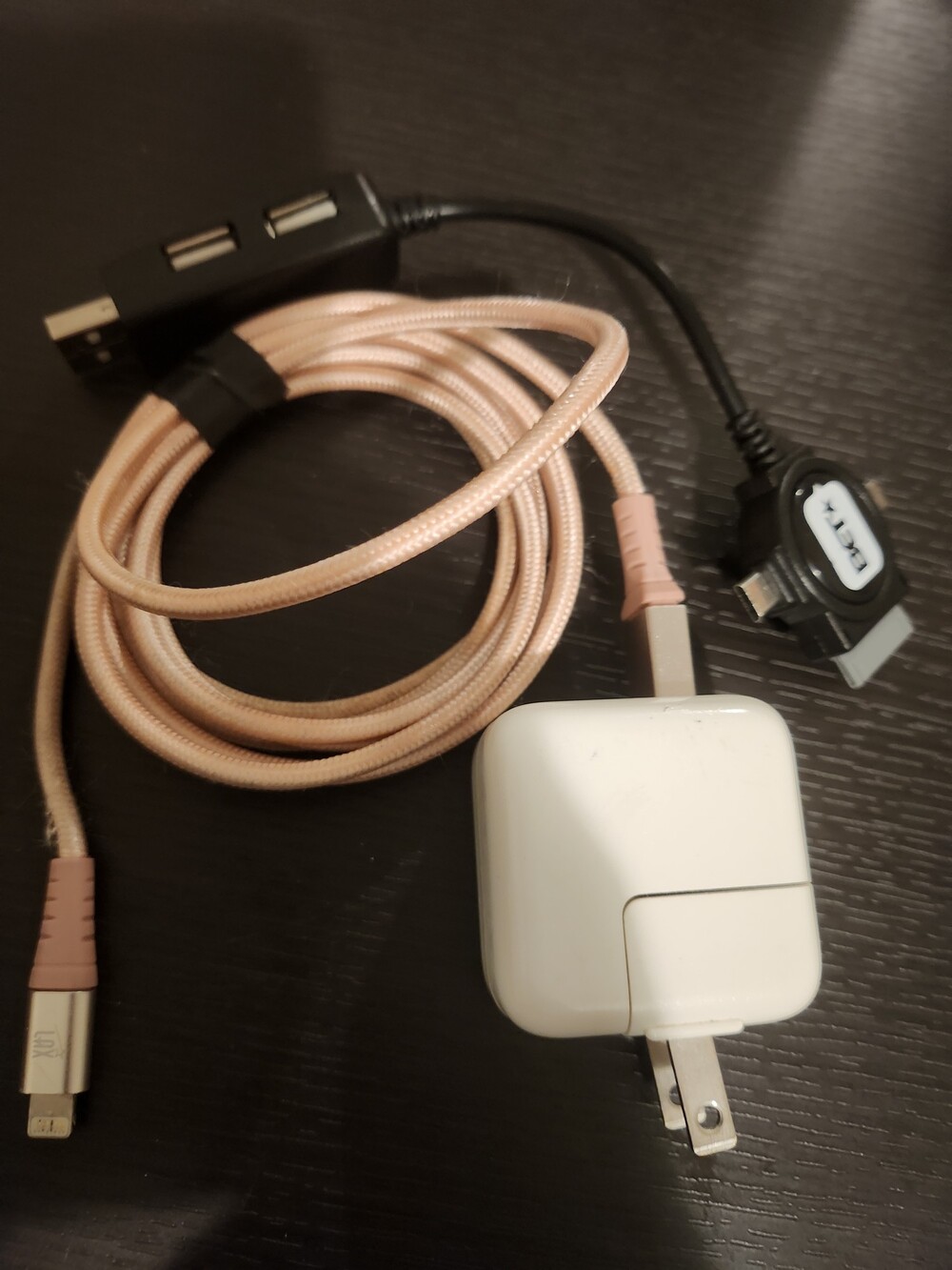 iPhone Lightning Wall Charger Bundle 6ft Pink Cable w/Universal Charging Cable S